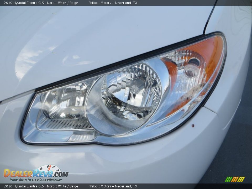 2010 Hyundai Elantra GLS Nordic White / Beige Photo #9
