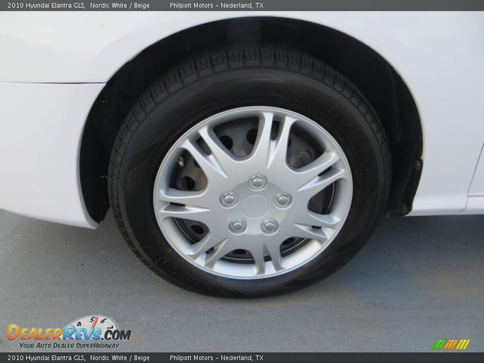 2010 Hyundai Elantra GLS Nordic White / Beige Photo #11