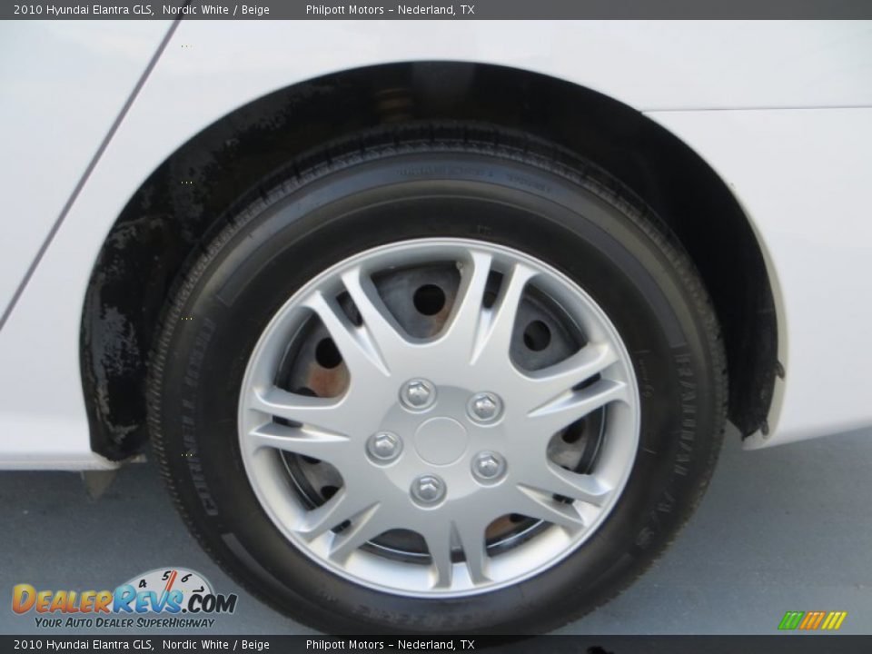 2010 Hyundai Elantra GLS Nordic White / Beige Photo #12