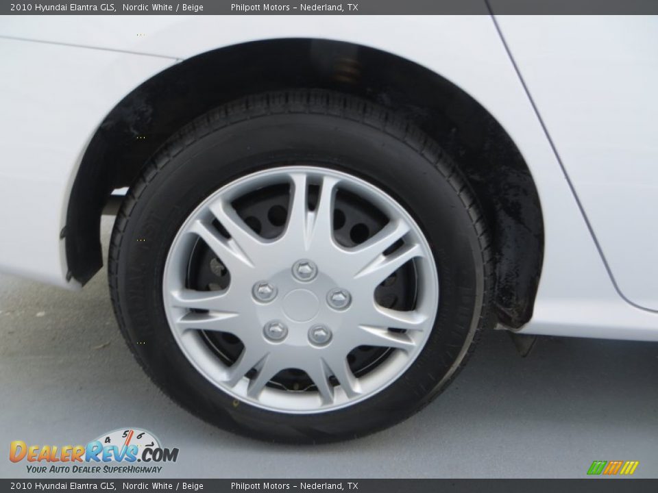 2010 Hyundai Elantra GLS Nordic White / Beige Photo #13
