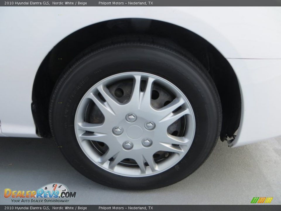 2010 Hyundai Elantra GLS Nordic White / Beige Photo #14