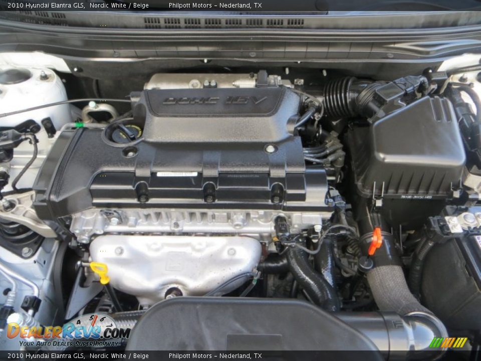 2010 Hyundai Elantra GLS Nordic White / Beige Photo #18
