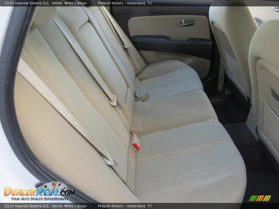 2010 Hyundai Elantra GLS Nordic White / Beige Photo #23