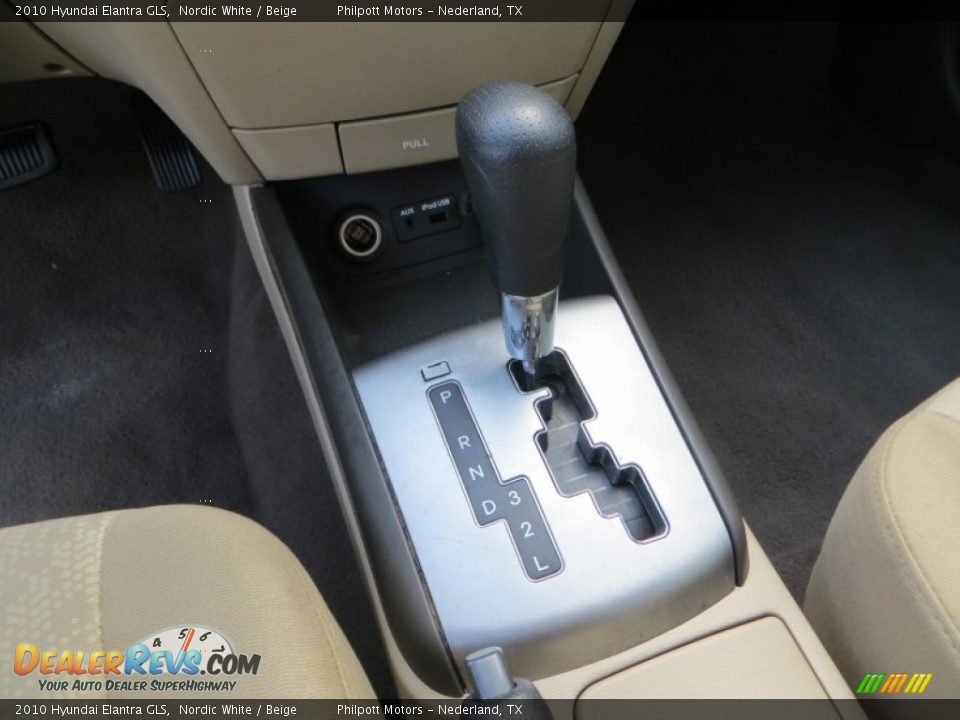 2010 Hyundai Elantra GLS Nordic White / Beige Photo #35