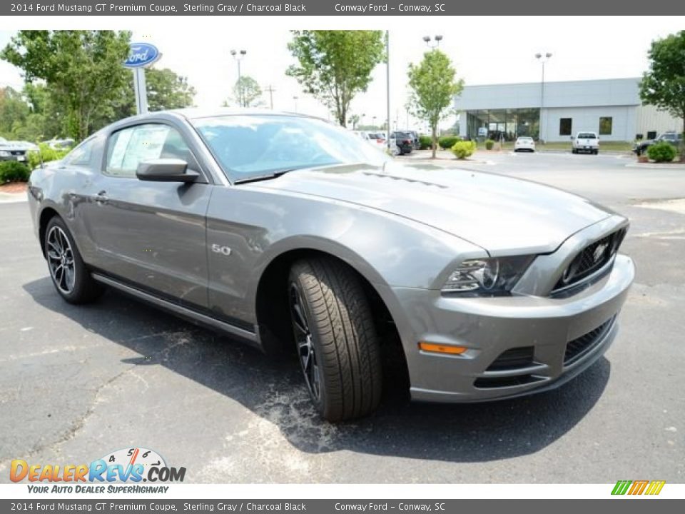2014 Ford Mustang GT Premium Coupe Sterling Gray / Charcoal Black Photo #3