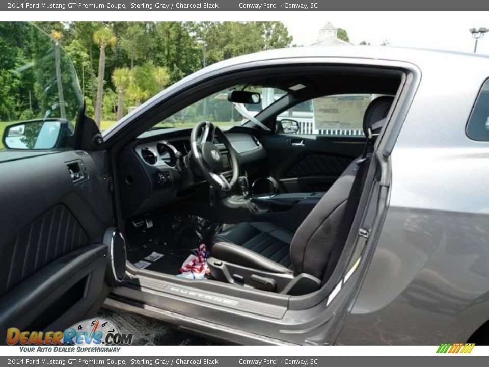 2014 Ford Mustang GT Premium Coupe Sterling Gray / Charcoal Black Photo #10