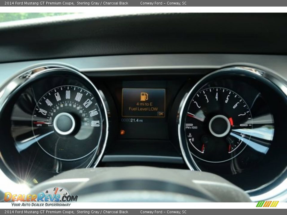 2014 Ford Mustang GT Premium Coupe Sterling Gray / Charcoal Black Photo #15