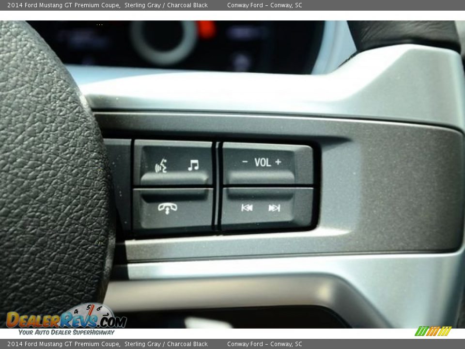 2014 Ford Mustang GT Premium Coupe Sterling Gray / Charcoal Black Photo #17