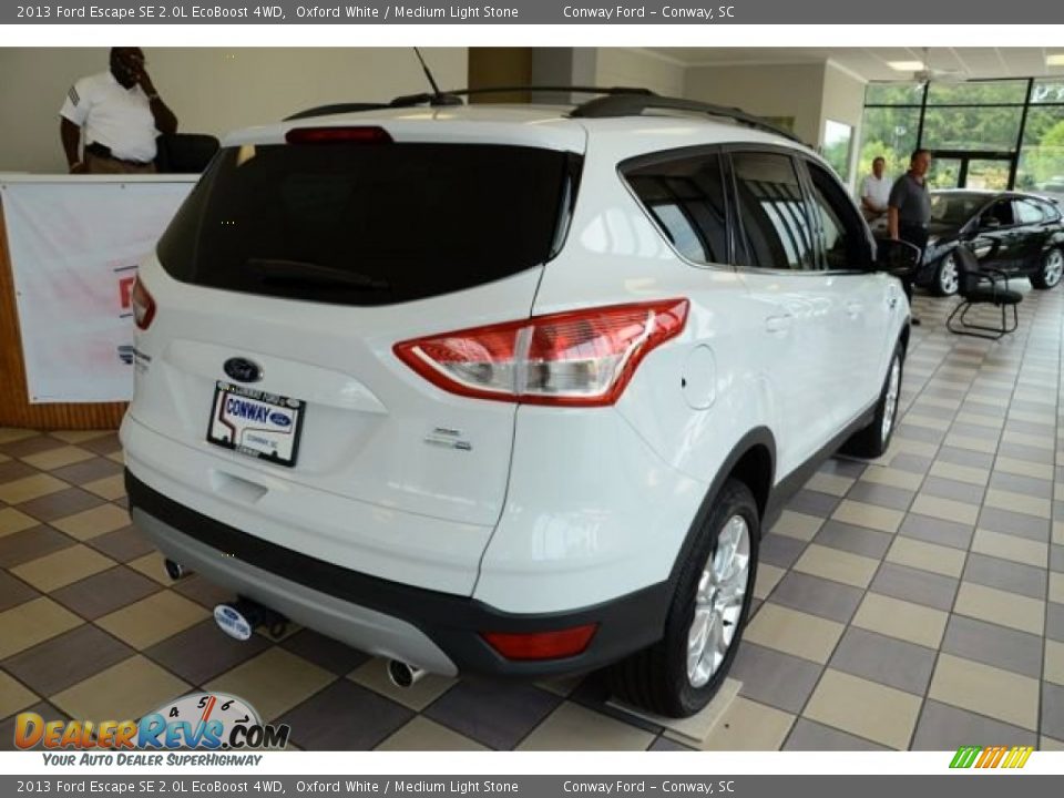 2013 Ford Escape SE 2.0L EcoBoost 4WD Oxford White / Medium Light Stone Photo #4