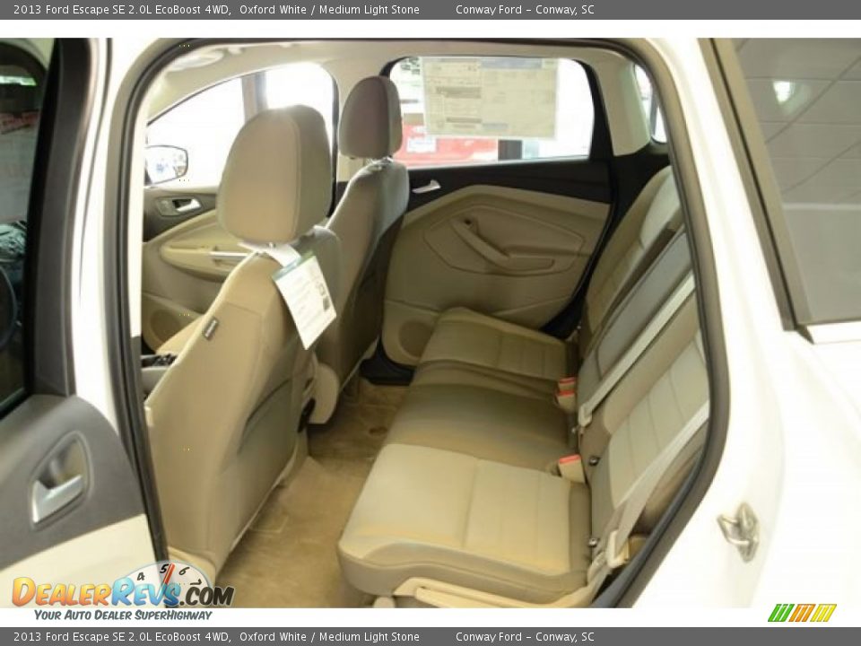 2013 Ford Escape SE 2.0L EcoBoost 4WD Oxford White / Medium Light Stone Photo #8