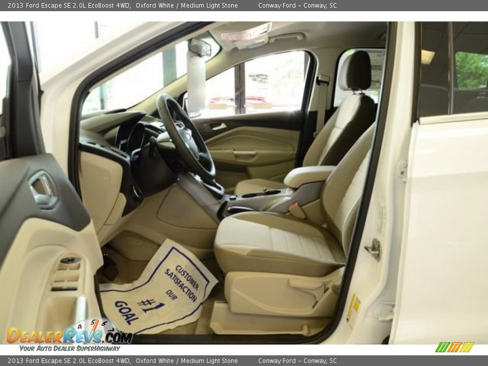 2013 Ford Escape SE 2.0L EcoBoost 4WD Oxford White / Medium Light Stone Photo #12