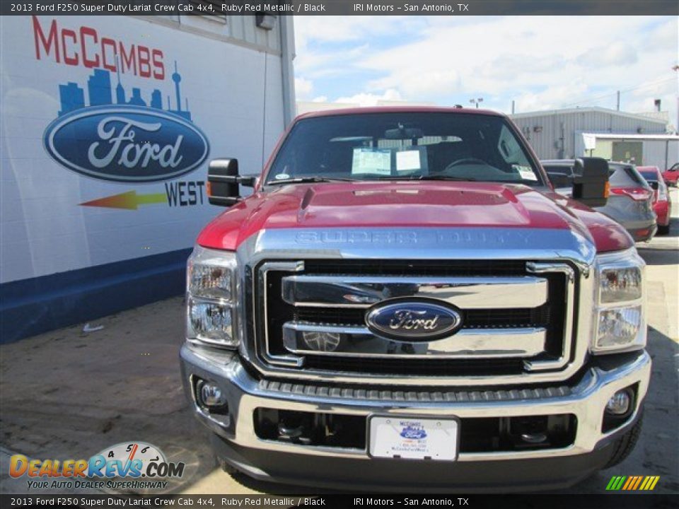 2013 Ford F250 Super Duty Lariat Crew Cab 4x4 Ruby Red Metallic / Black Photo #1