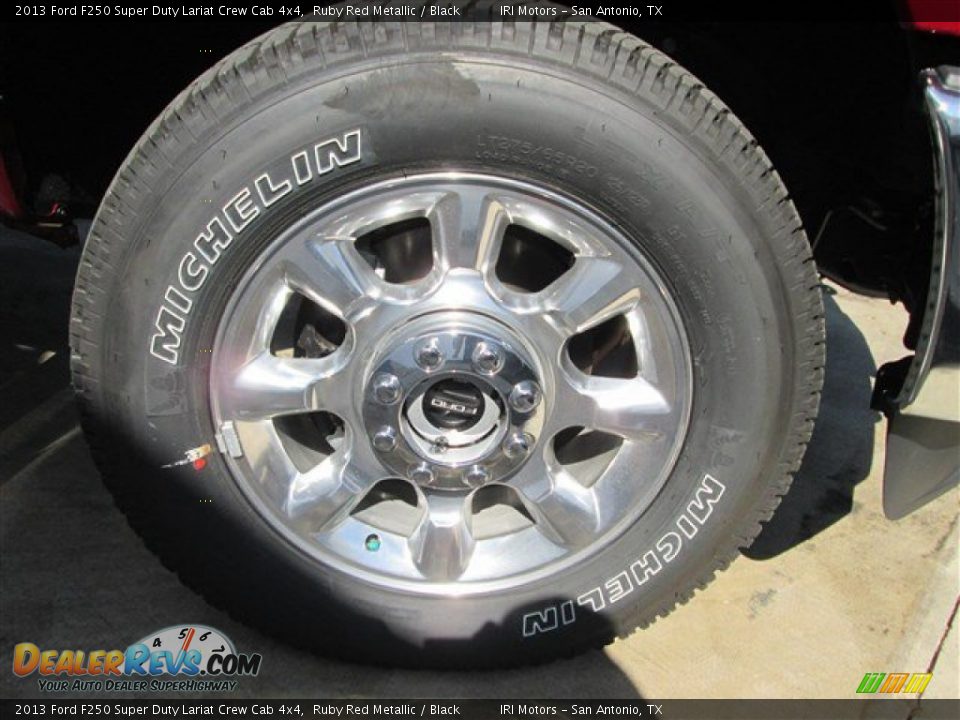 2013 Ford F250 Super Duty Lariat Crew Cab 4x4 Ruby Red Metallic / Black Photo #8
