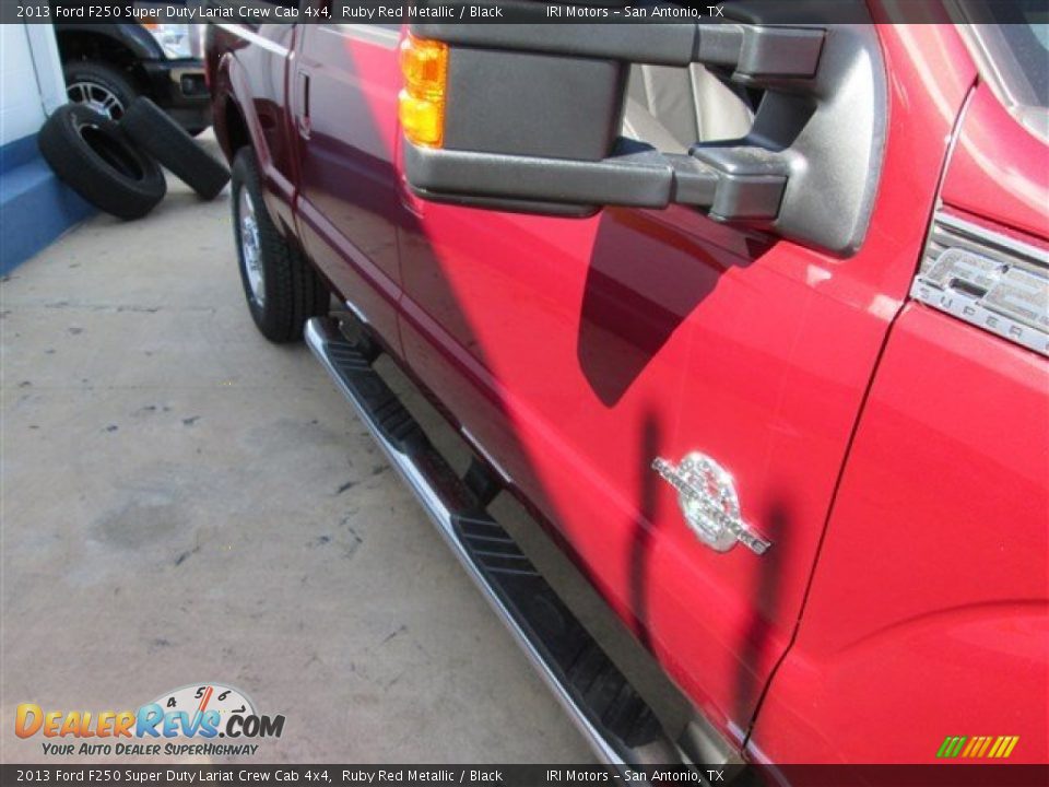 2013 Ford F250 Super Duty Lariat Crew Cab 4x4 Ruby Red Metallic / Black Photo #9