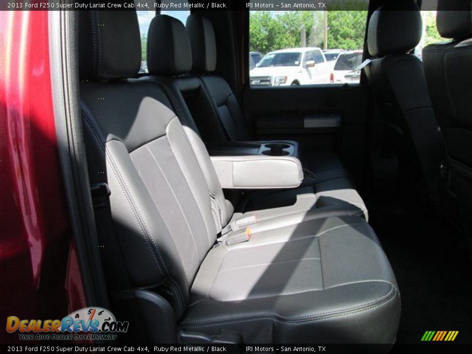 2013 Ford F250 Super Duty Lariat Crew Cab 4x4 Ruby Red Metallic / Black Photo #13