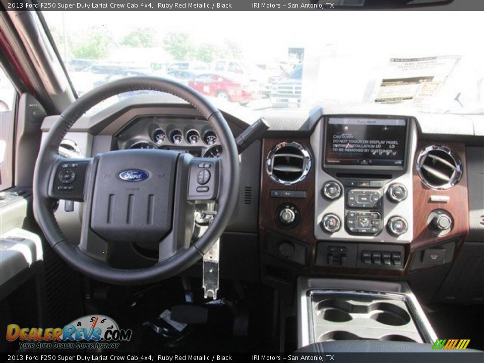2013 Ford F250 Super Duty Lariat Crew Cab 4x4 Ruby Red Metallic / Black Photo #16