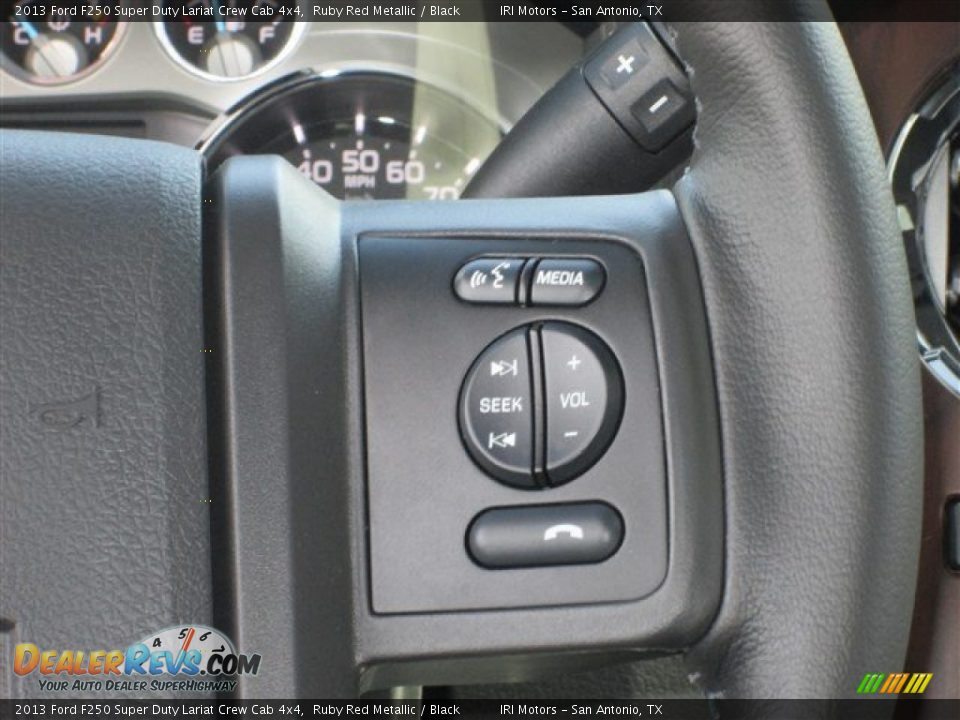 2013 Ford F250 Super Duty Lariat Crew Cab 4x4 Ruby Red Metallic / Black Photo #19