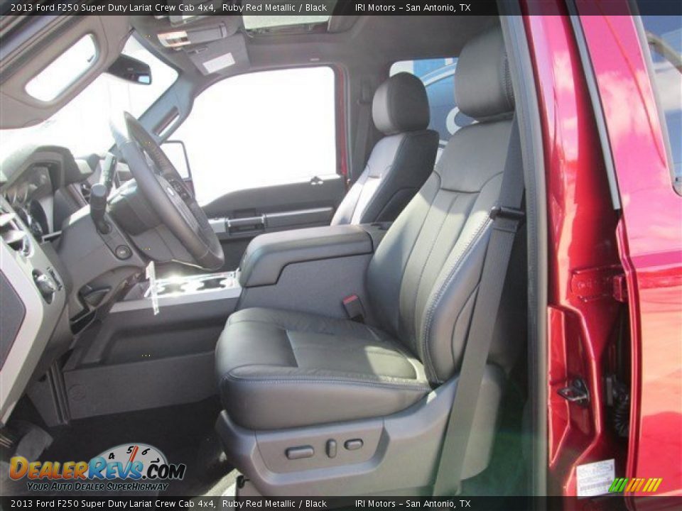 2013 Ford F250 Super Duty Lariat Crew Cab 4x4 Ruby Red Metallic / Black Photo #21