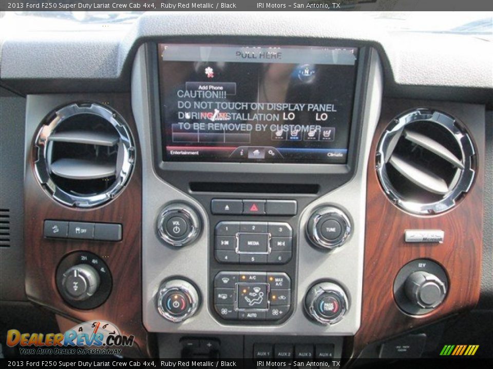 2013 Ford F250 Super Duty Lariat Crew Cab 4x4 Ruby Red Metallic / Black Photo #24