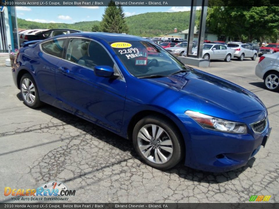 2010 Honda Accord LX-S Coupe Belize Blue Pearl / Black Photo #2