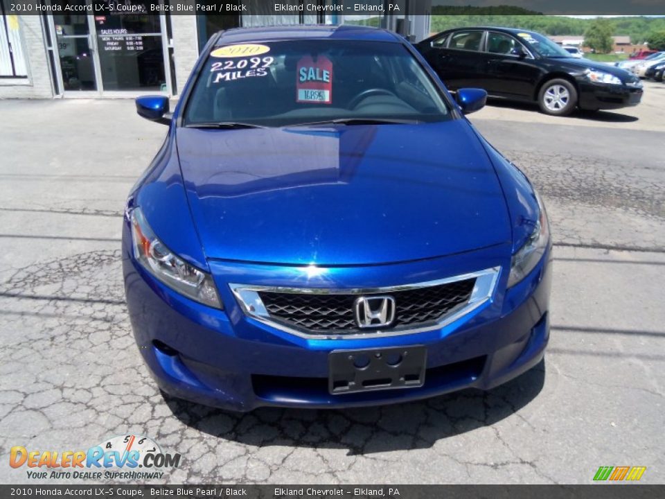 2010 Honda Accord LX-S Coupe Belize Blue Pearl / Black Photo #4