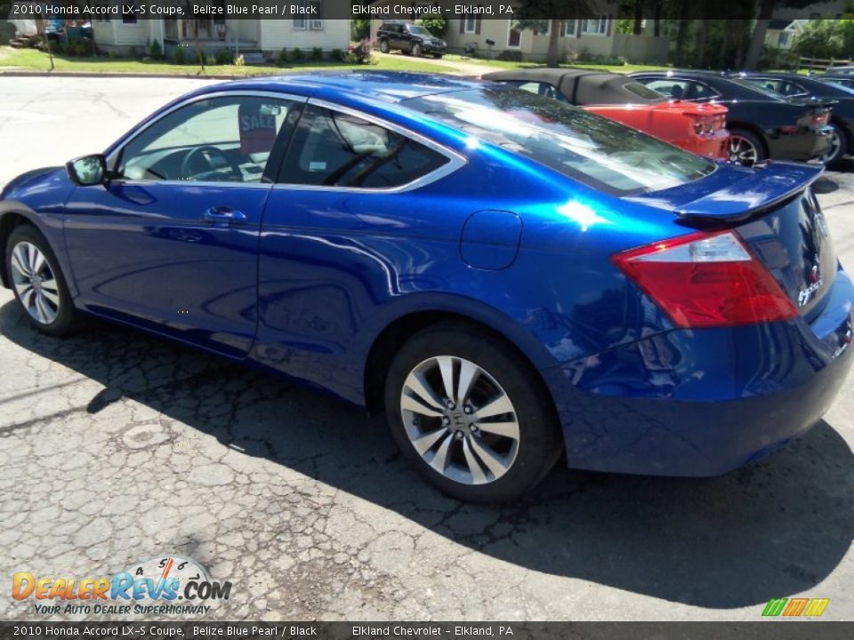 2010 Honda Accord LX-S Coupe Belize Blue Pearl / Black Photo #7