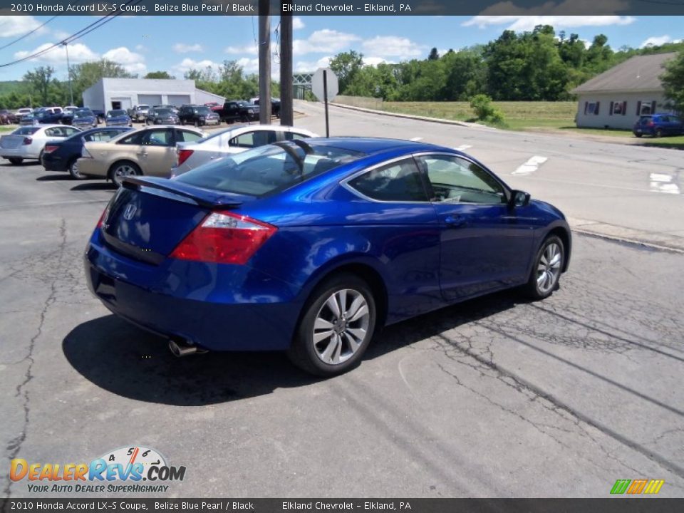 2010 Honda Accord LX-S Coupe Belize Blue Pearl / Black Photo #9