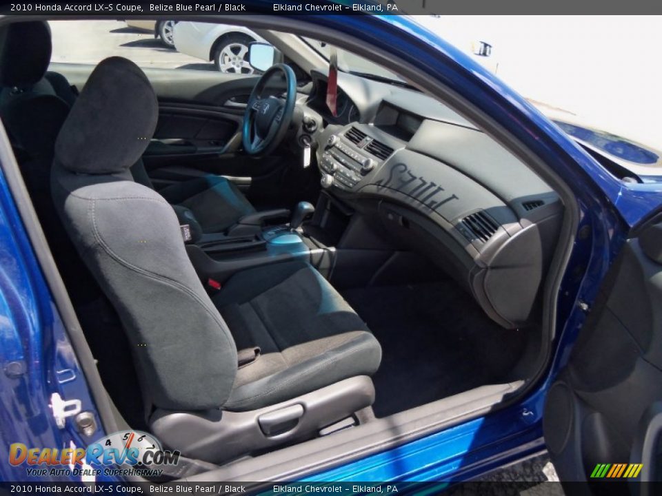 2010 Honda Accord LX-S Coupe Belize Blue Pearl / Black Photo #10