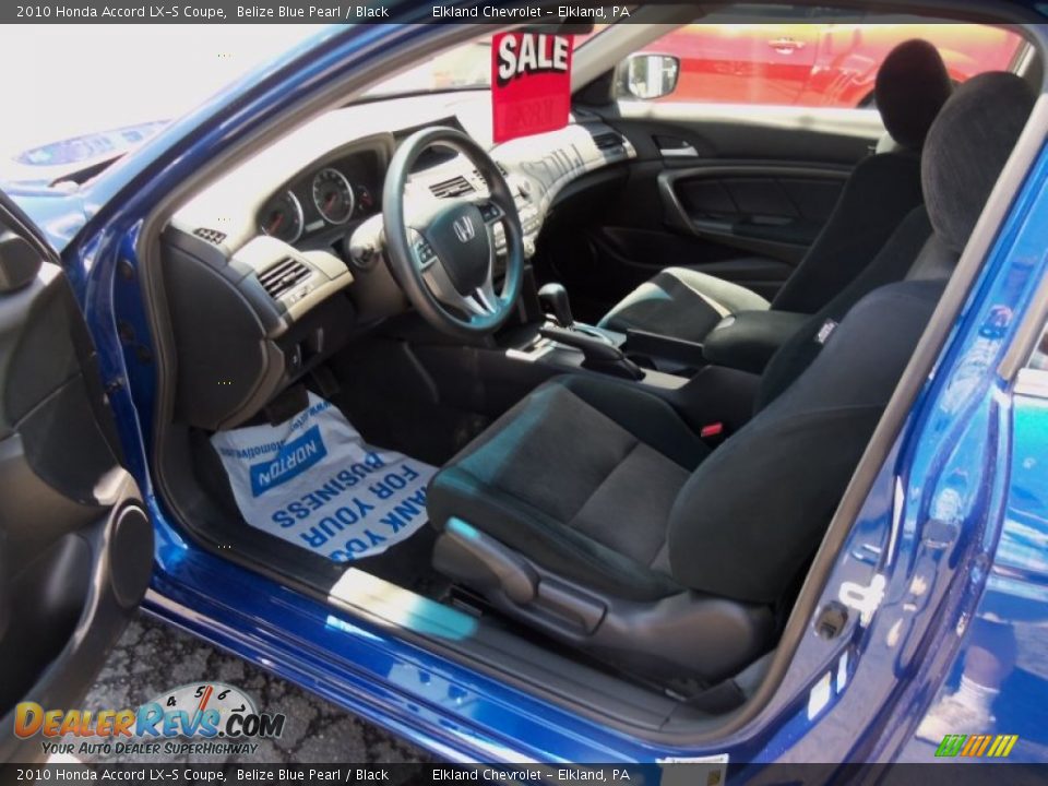2010 Honda Accord LX-S Coupe Belize Blue Pearl / Black Photo #11
