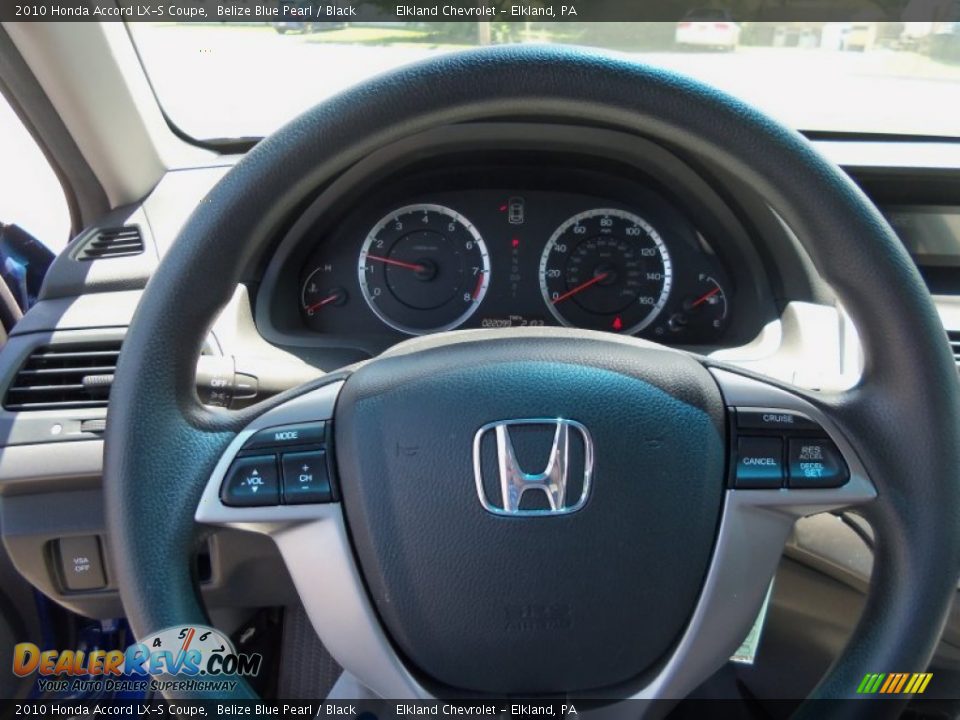 2010 Honda Accord LX-S Coupe Belize Blue Pearl / Black Photo #15