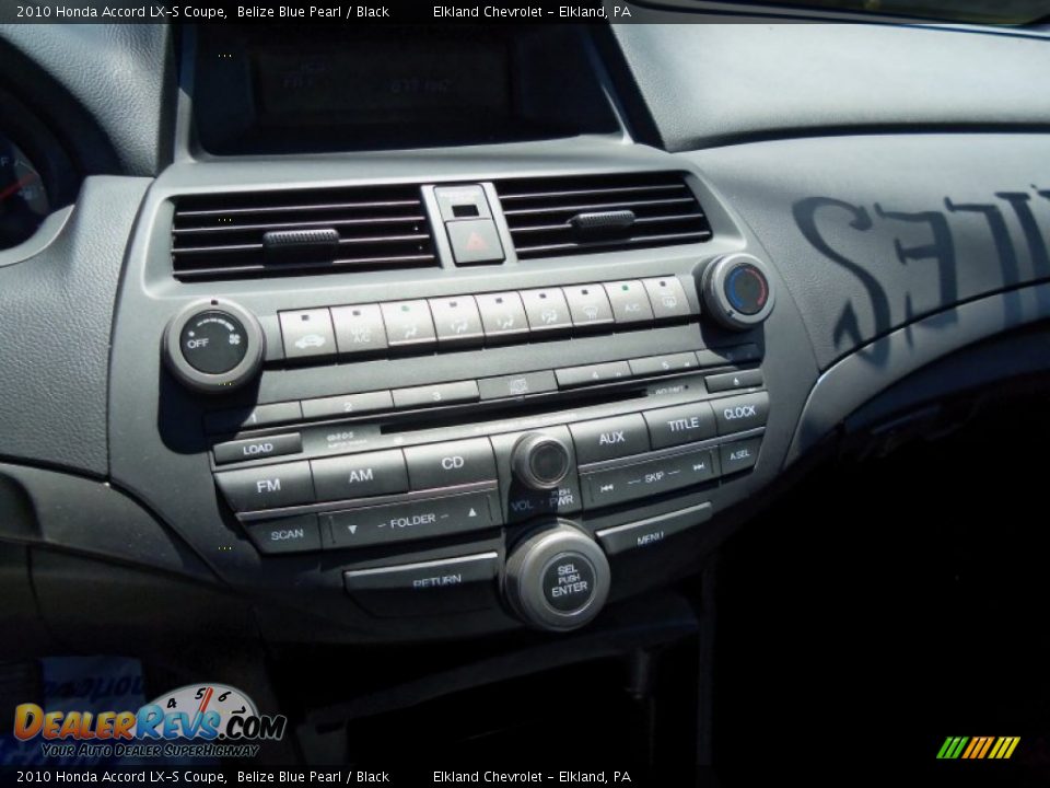 2010 Honda Accord LX-S Coupe Belize Blue Pearl / Black Photo #16