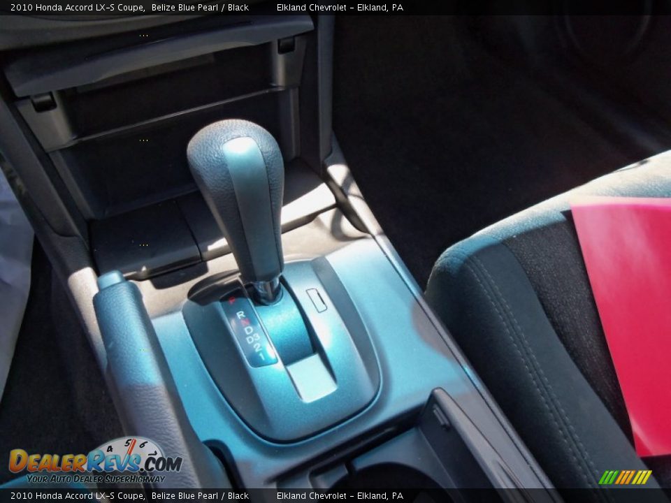 2010 Honda Accord LX-S Coupe Belize Blue Pearl / Black Photo #17
