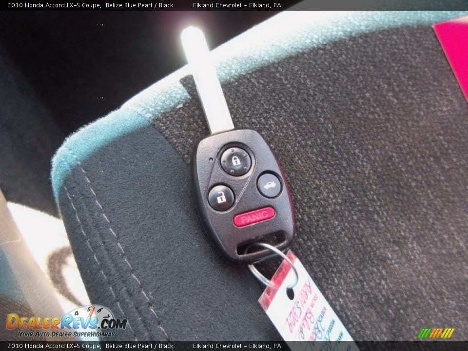 2010 Honda Accord LX-S Coupe Belize Blue Pearl / Black Photo #18