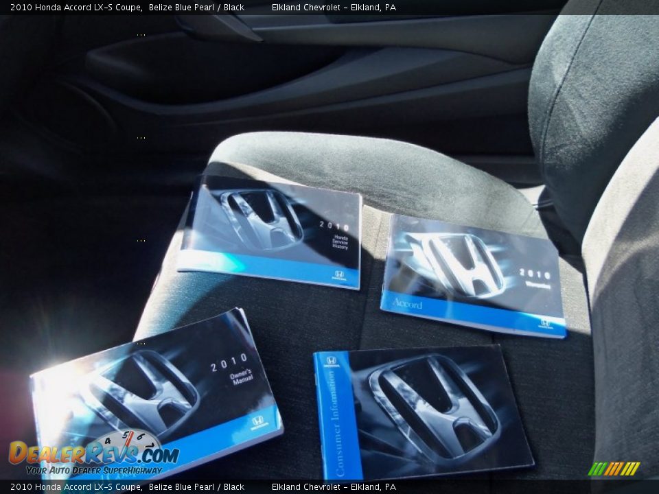 2010 Honda Accord LX-S Coupe Belize Blue Pearl / Black Photo #19