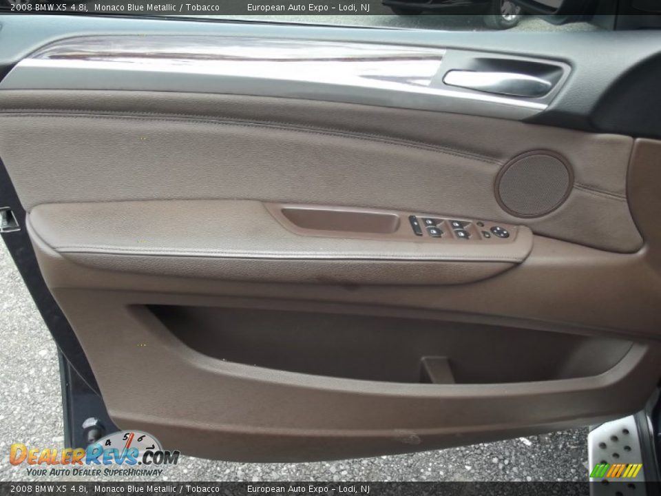 2008 BMW X5 4.8i Monaco Blue Metallic / Tobacco Photo #8