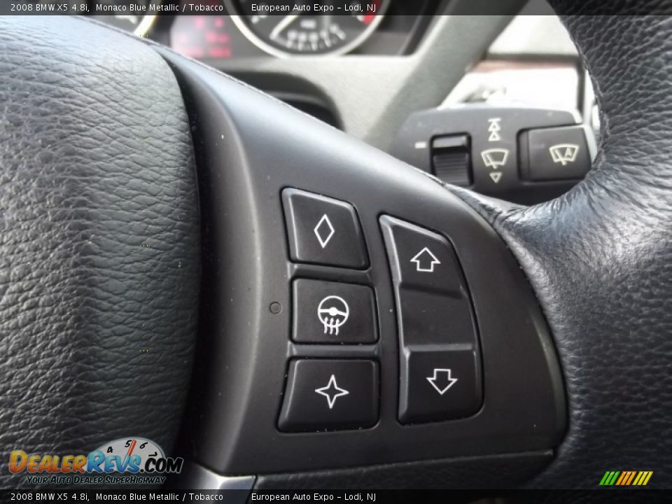 2008 BMW X5 4.8i Monaco Blue Metallic / Tobacco Photo #13