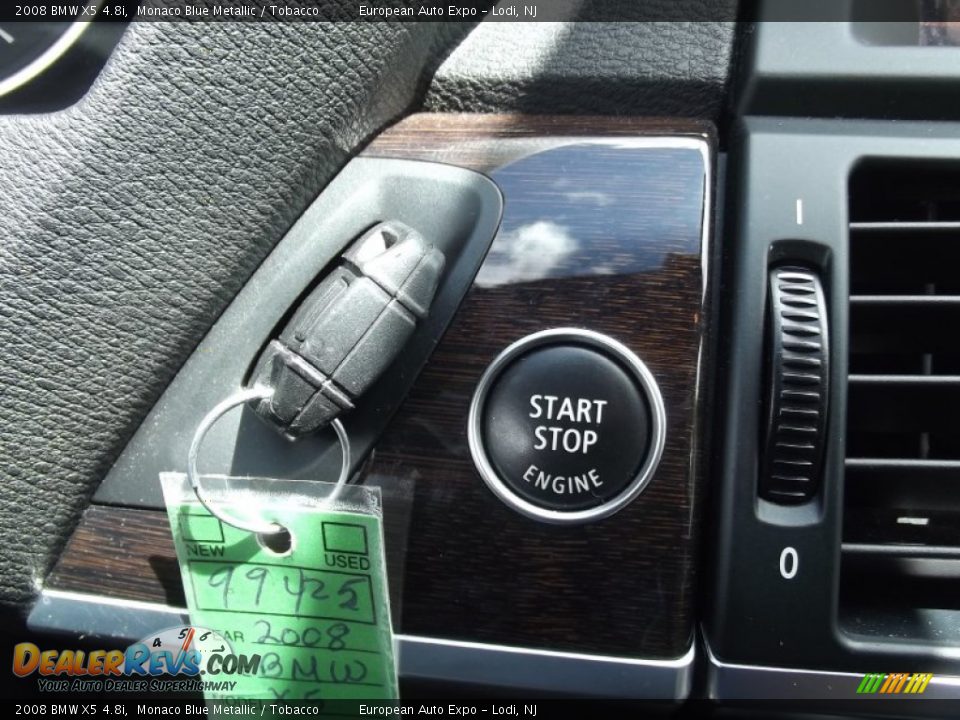 2008 BMW X5 4.8i Monaco Blue Metallic / Tobacco Photo #16