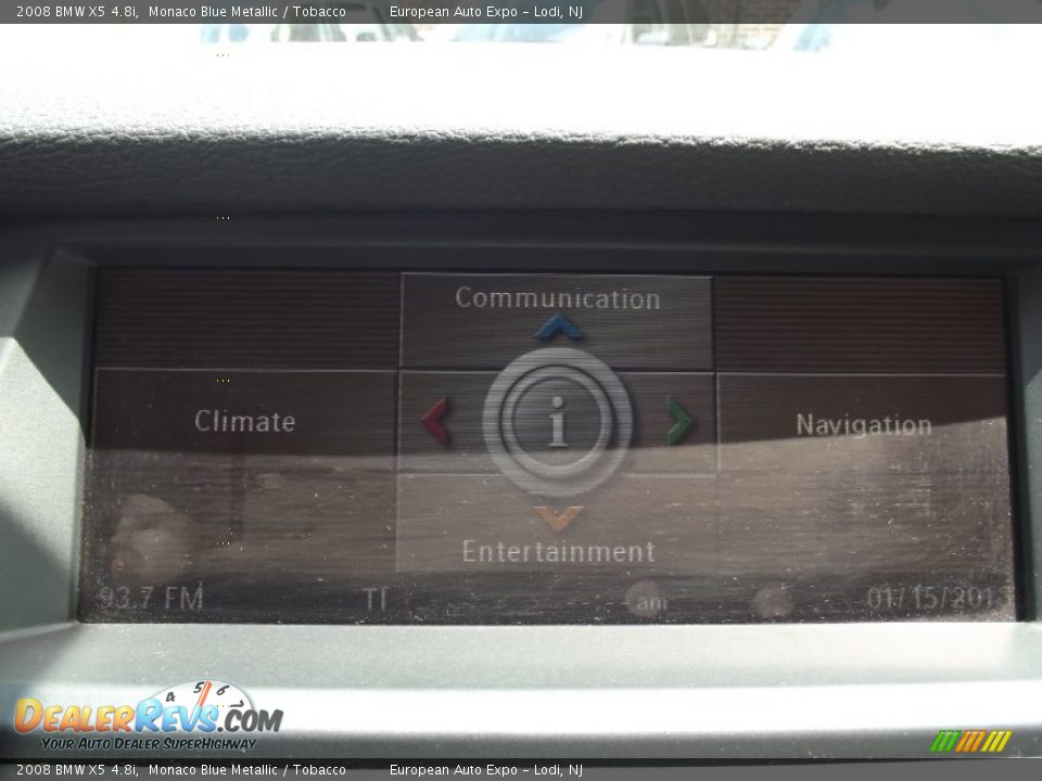 2008 BMW X5 4.8i Monaco Blue Metallic / Tobacco Photo #17