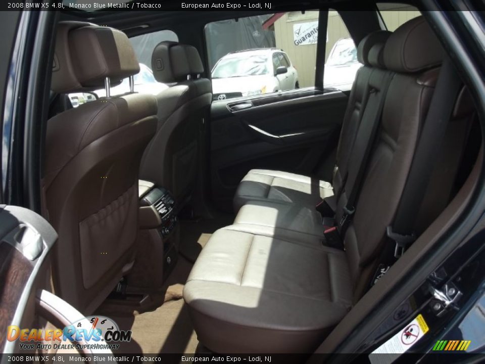 2008 BMW X5 4.8i Monaco Blue Metallic / Tobacco Photo #28