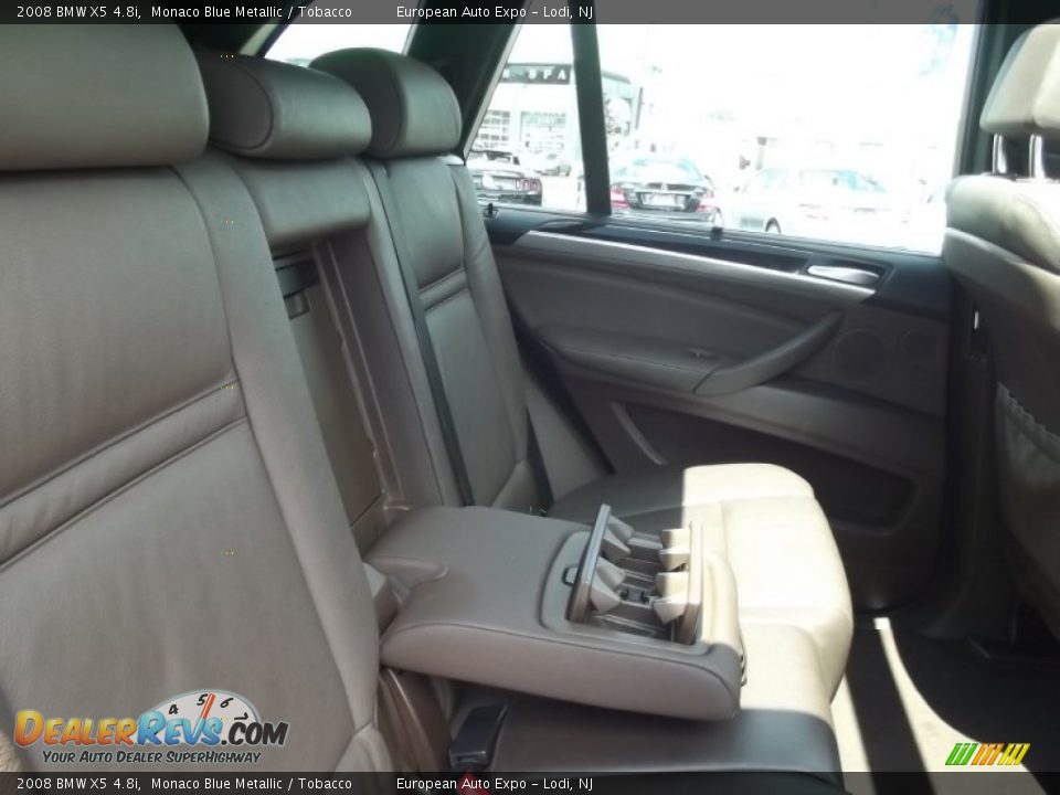 2008 BMW X5 4.8i Monaco Blue Metallic / Tobacco Photo #30