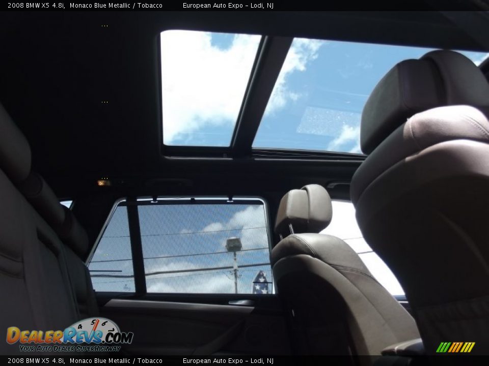 2008 BMW X5 4.8i Monaco Blue Metallic / Tobacco Photo #32
