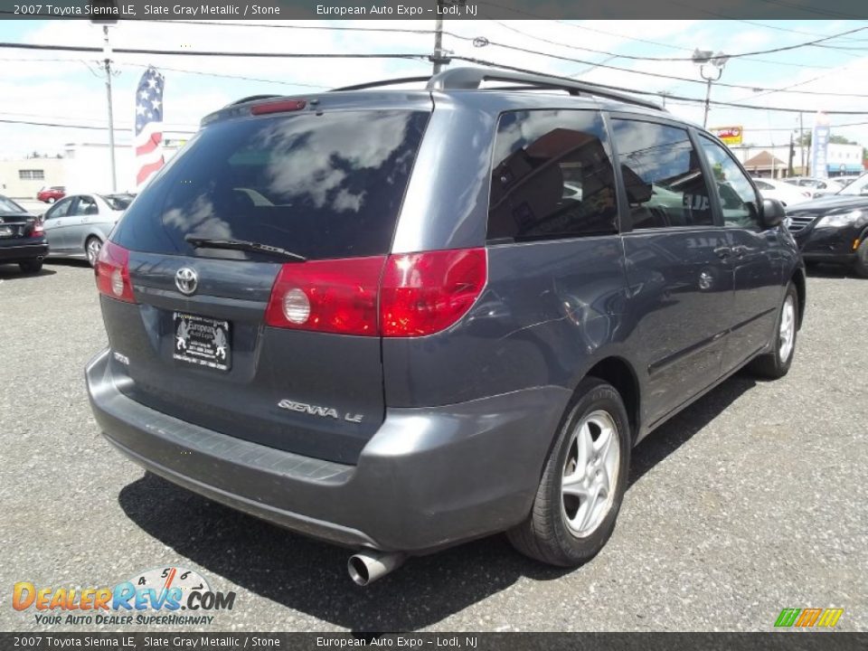 2007 Toyota Sienna LE Slate Gray Metallic / Stone Photo #4