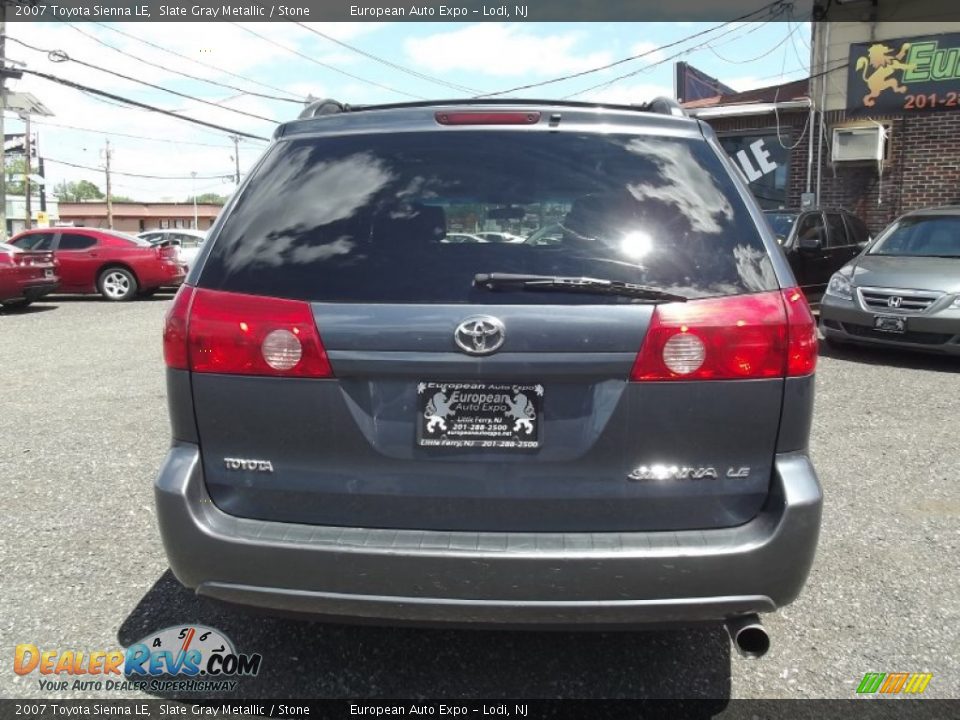 2007 Toyota Sienna LE Slate Gray Metallic / Stone Photo #5