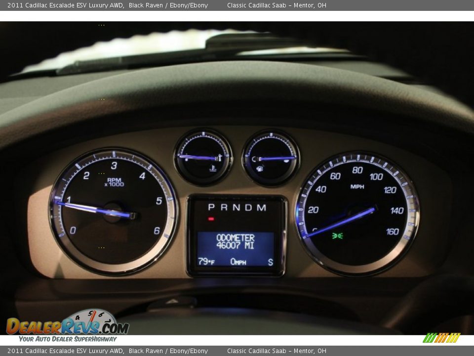 2011 Cadillac Escalade ESV Luxury AWD Black Raven / Ebony/Ebony Photo #8