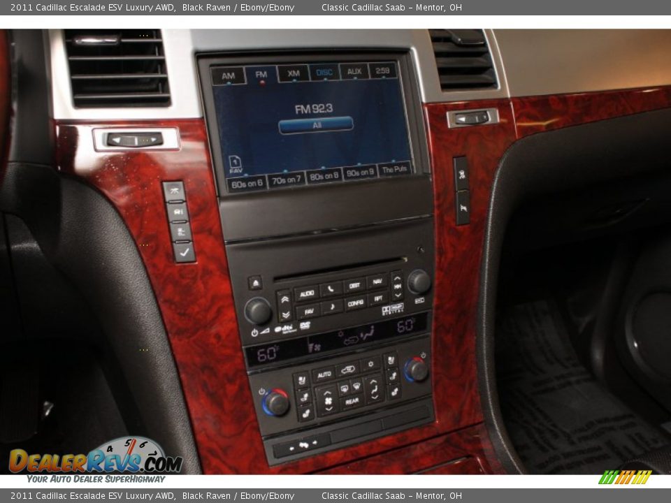 2011 Cadillac Escalade ESV Luxury AWD Black Raven / Ebony/Ebony Photo #10