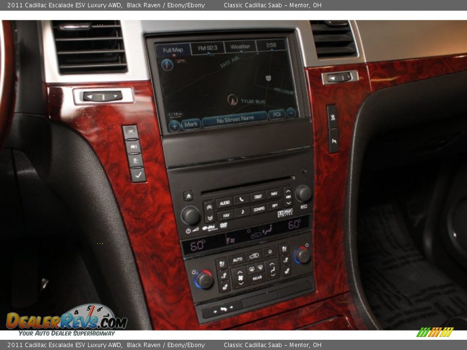 2011 Cadillac Escalade ESV Luxury AWD Black Raven / Ebony/Ebony Photo #11