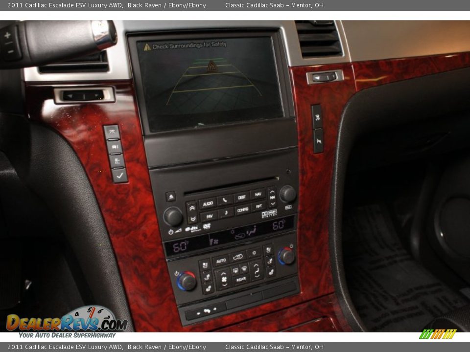 2011 Cadillac Escalade ESV Luxury AWD Black Raven / Ebony/Ebony Photo #12