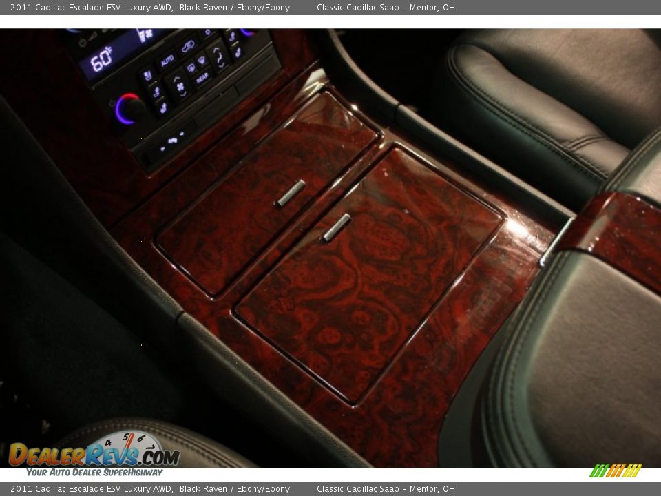 2011 Cadillac Escalade ESV Luxury AWD Black Raven / Ebony/Ebony Photo #13