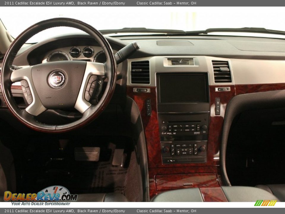 2011 Cadillac Escalade ESV Luxury AWD Black Raven / Ebony/Ebony Photo #21