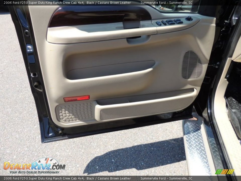 2006 Ford F250 Super Duty King Ranch Crew Cab 4x4 Black / Castano Brown Leather Photo #5